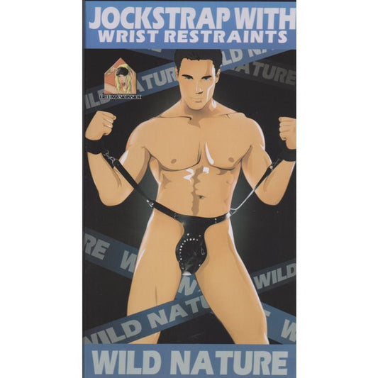 Wild Nature Adjustable Jock Strap and Wrist Restraint Set - Cuffs and Restraints