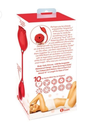 Indulge in Blissful Ecstasy - Wild Rose Air Pulse Vibe - Clit Ticklers and Pulsators