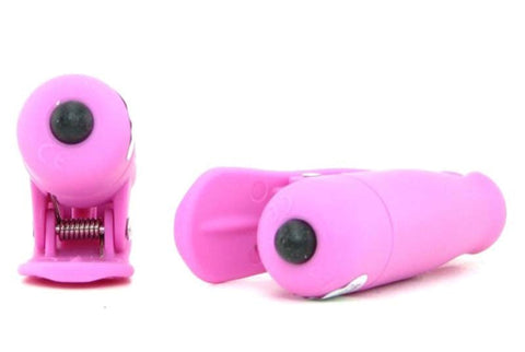 Pipedream Wireless Vibrating Nipple Clamps Purple - Nipple and Clit Clamps