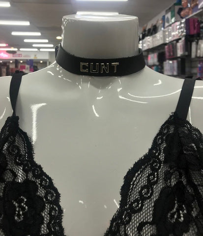 Wordband Collar - CUNT - Collars and Leads