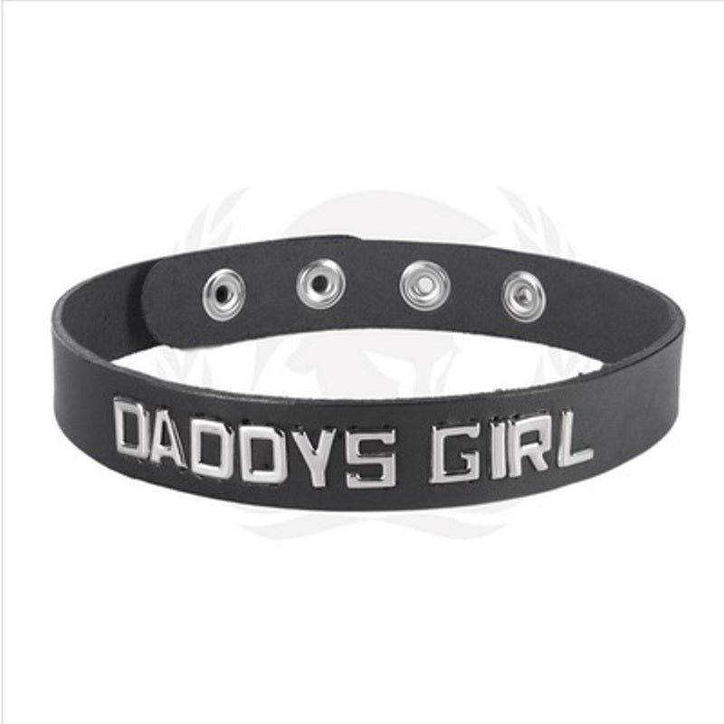 Wordband Collar - DADDYS GIRL Collars and Leads