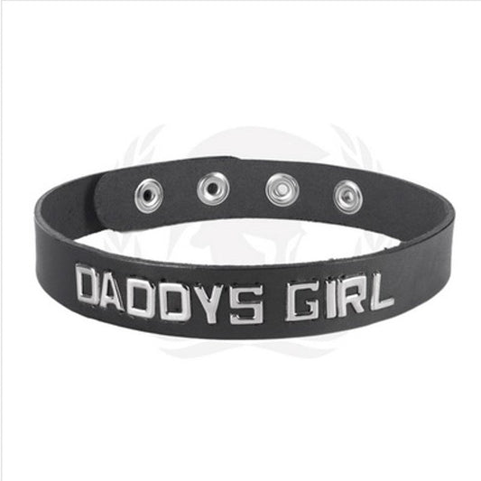 Wordband Collar - DADDYS GIRL - Collars and Leads