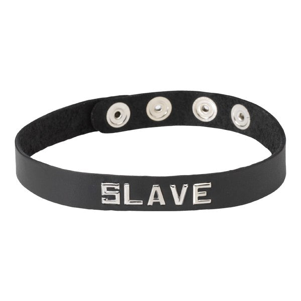 Wordband Collar - SLAVE Collars and Leads