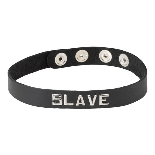 Wordband Collar - SLAVE - Collars and Leads