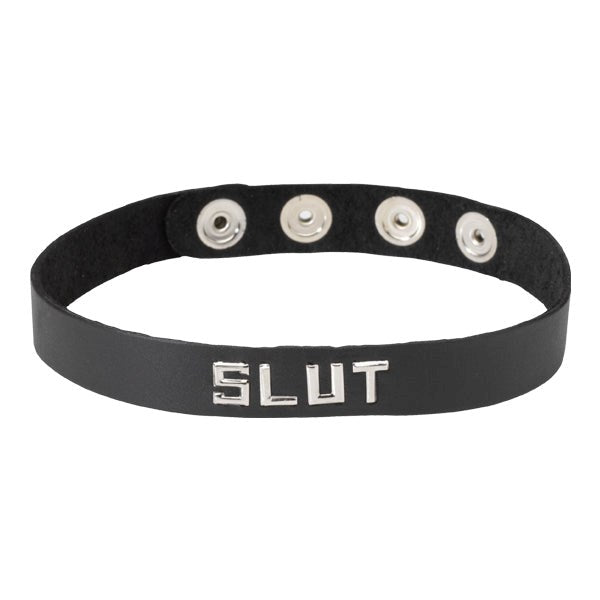 Wordband Collar - SLUT Collars and Leads