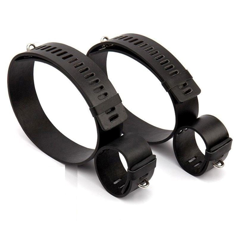 Wrist & Thigh Faux Leather Restraints Cuffs And Restraints