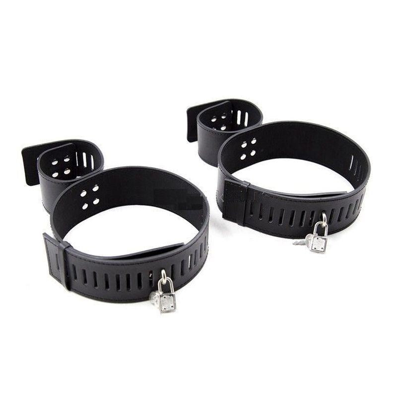 Wrist & Thigh Faux Leather Restraints Cuffs And Restraints