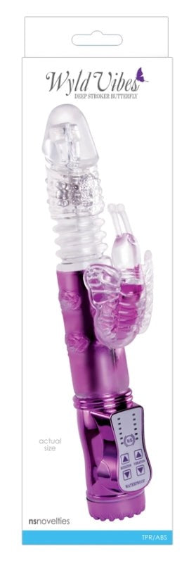 Wyld Vibes Butterfly Purple - Rabbit Vibrators