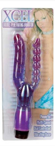 Elevate Your Pleasure with Xcel - 10-Inch Dual Stimulation Vibrator - G-Spot Vibrators