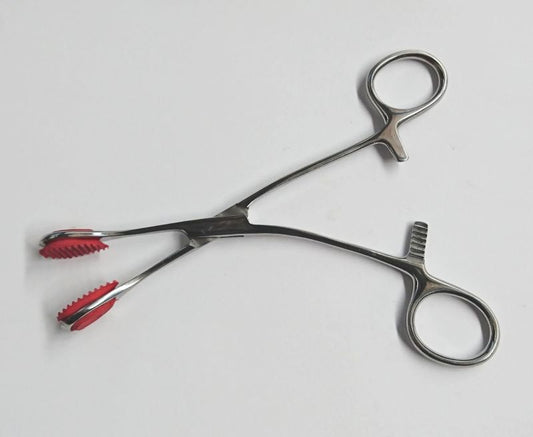 Young Tongue forceps with Curved Handle 17cm Dental and Clinical