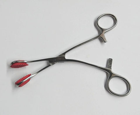 Young Tongue forceps with Curved Handle 17cm - Dental and Clinical