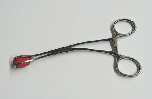 Young Tongue forceps with Curved Handle 17cm Dental and Clinical