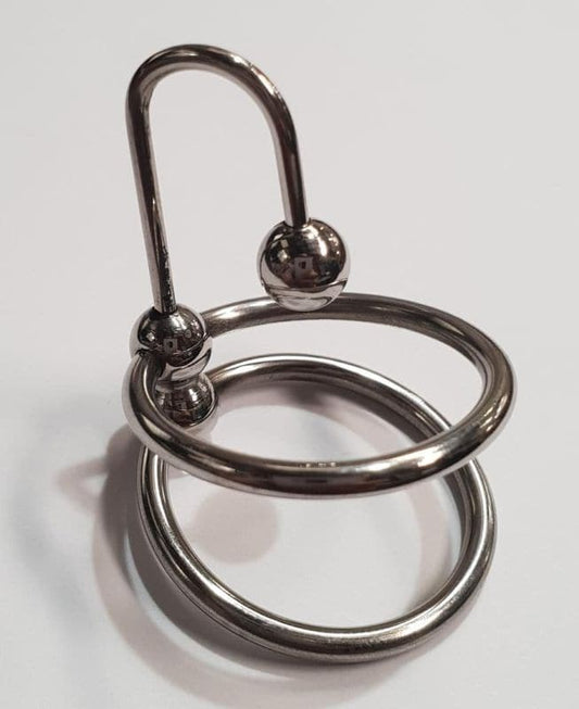 Dual Glans Rings for Powerful BDSM Sensation Play Penis Plugs