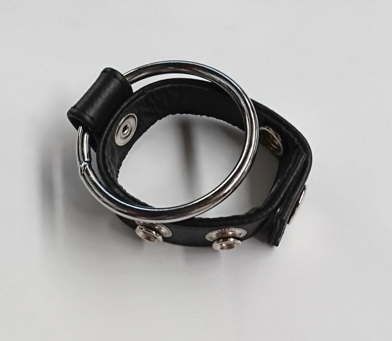 Sexy Dees Leather & Metal Cock Ring Cock Rings