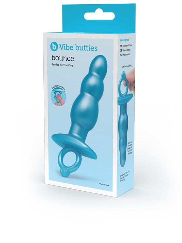 b-Vibe Butties Bounce Vibrating Silicone Butt Plug Butt Plugs