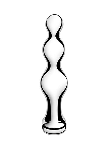 B-Vibe Premium Stainless Steel Anal Beads - Intense Stimulation - Anal Beads and Balls