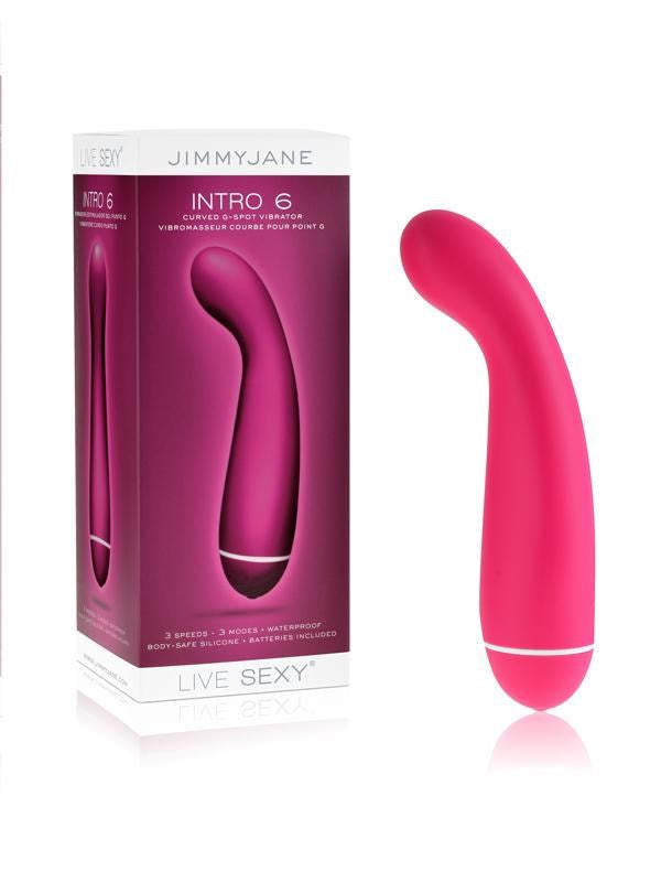 Jimmyjane INTRO 6 Silicone G-Spot Vibrator Pink G-Spot Vibrators