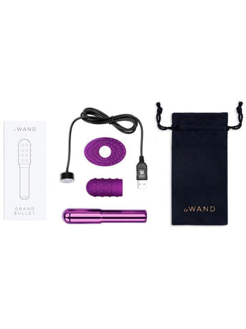 Le Wand Chrome Grand Luxury Bullet Massager - Bullet Vibrators