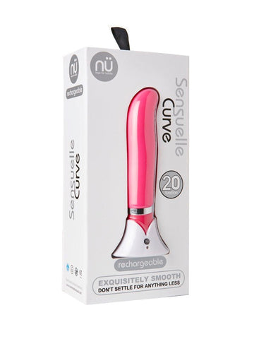 Nu Sensuelle Curve - Ergonomic G-Spot Vibrator for Customizable Pleasure - G-Spot Vibrators