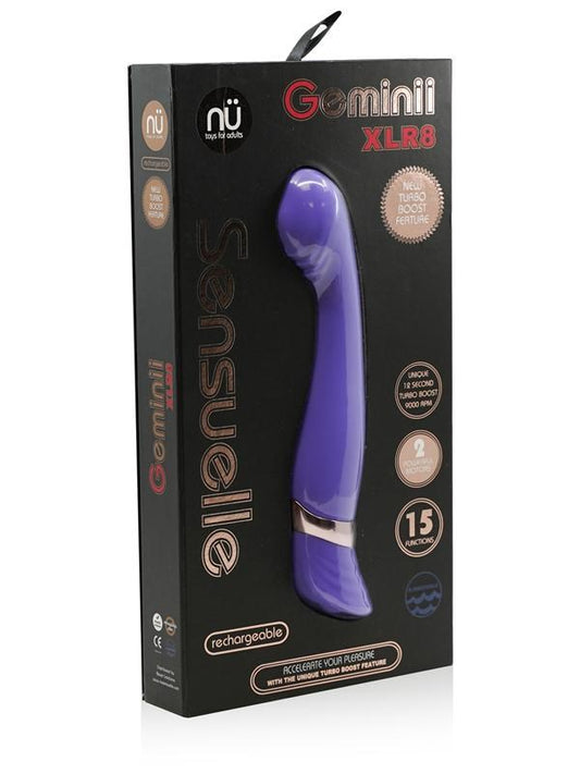 Nu Sensuelle Geminii XLR8 - Powerful G-Spot Vibrator with Fluttering Tip - G-Spot Vibrators