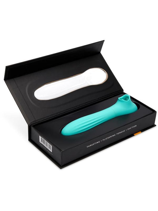 Nu Sensuelle Triple Action Daisy - Suction, Flickering, and Thrusting Pleasure - G-Spot Vibrators