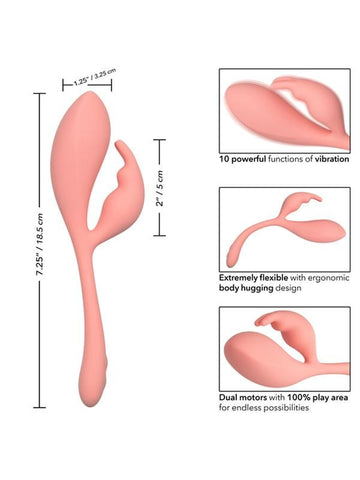 Elle Liquid Silicone Bunny 10 Functions Rabbit Massager - Rabbit Vibrators