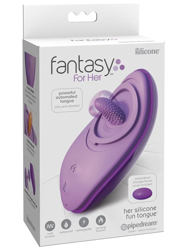 Fantasy For Her Her Silicone Fun Tongue Clitoral Vibrator Clit Ticklers and Pulsators