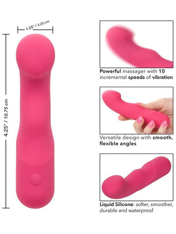 Liquid Silicone Pixies Curvy 10 Functions G-Spot Vibrator - G-Spot Vibrators