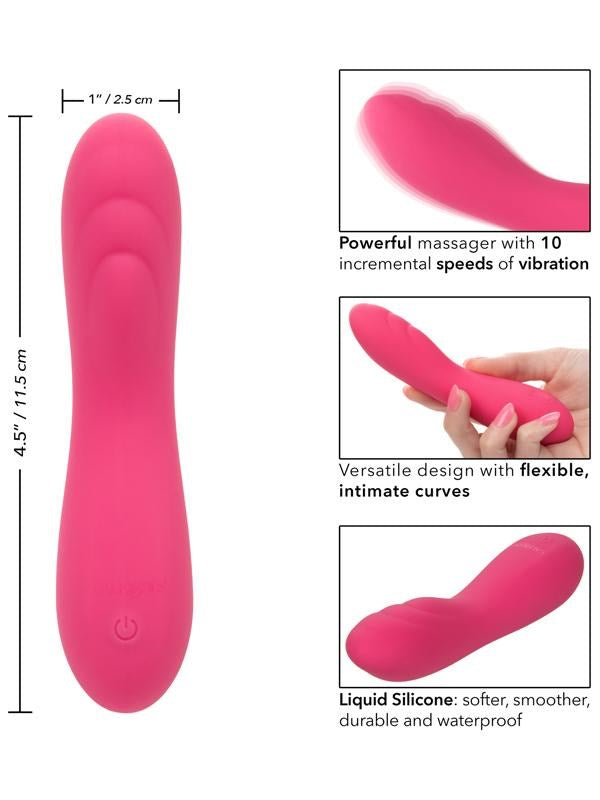 Liquid Silicone Pixies Ripple Dual Sided Clitoral Vibrator Clit Ticklers and Pulsators