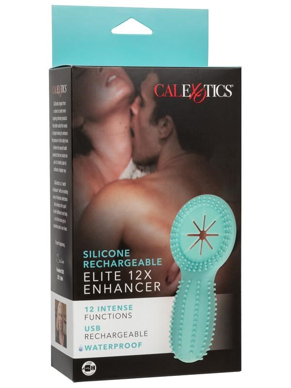 Silicone Rechargeable Elite 12X Enhancer Vibrating Cock Ring Vibrating Cock Rings