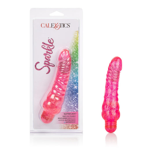 Sparkle Glitter Jack Vibrating Dildo - Vibrating Dildos