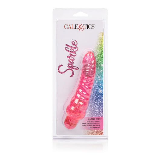 Sparkle Glitter Jack Vibrating Dildo - Vibrating Dildos