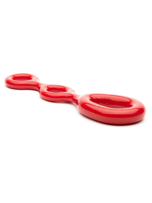 Sport Fucker's Stretchable 3-Way Pleasure Ring - Ball Stretchers and Crushers