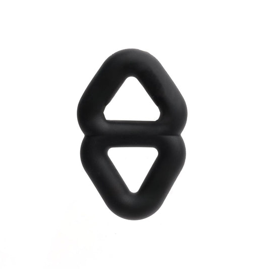 Sport Fucker Binder Ring - Rectangular Silicone Accessory - Stretchy Cock Rings