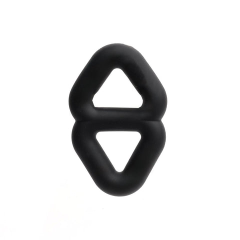 Sport Fucker Binder Ring - Rectangular Silicone Accessory - Stretchy Cock Rings