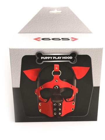 Plush Pup Bondage Hood - Immersive Puppy Play Experience - Bondage Hoods