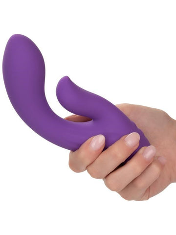 Stella Liquid Silicone Dual Pleaser Rechargeable Rabbit Massager - Rabbit Vibrators