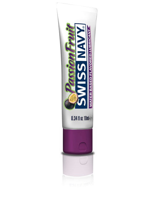 Swiss Navy Tropical Passion Fruit Lubricant - 10ml of Delicious Delight - Water Based Lubes