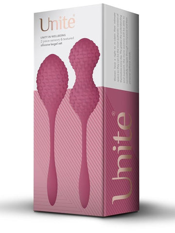 Unite Wellbeing 2 Piece Sensory Silicone Kegel Exerciser Set - Love Eggs and Kegel Exercisers