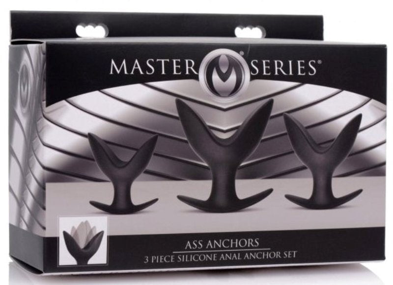 Ass Anchors 3 Piece Silicone Anal Anchor Set Sex Kits