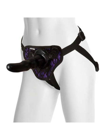 Doc Johnson Black Rose Harness Your Desire Strap-On Set - Strap On Sextoys