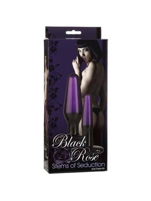 Black Rose Stems of Seduction Butt Plug Sex Kits