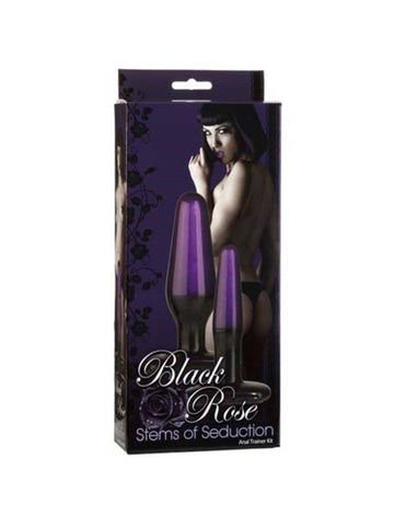 Doc Johnson Black Rose Stems of Seduction Butt Plug - Sex Kits