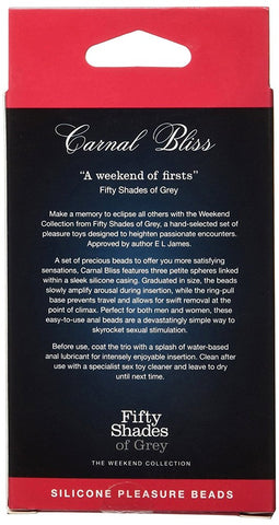 Carnal Bliss Pleasure Anal Sex Beads - Anal Beads and Balls