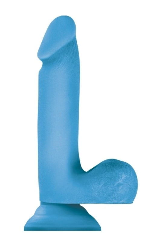 Colours 2X 6 in. Dual Density Blue Realistic Dildos