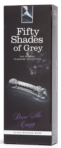 Drive Me Crazy Glass Massage Wand - Glass Sex Toys