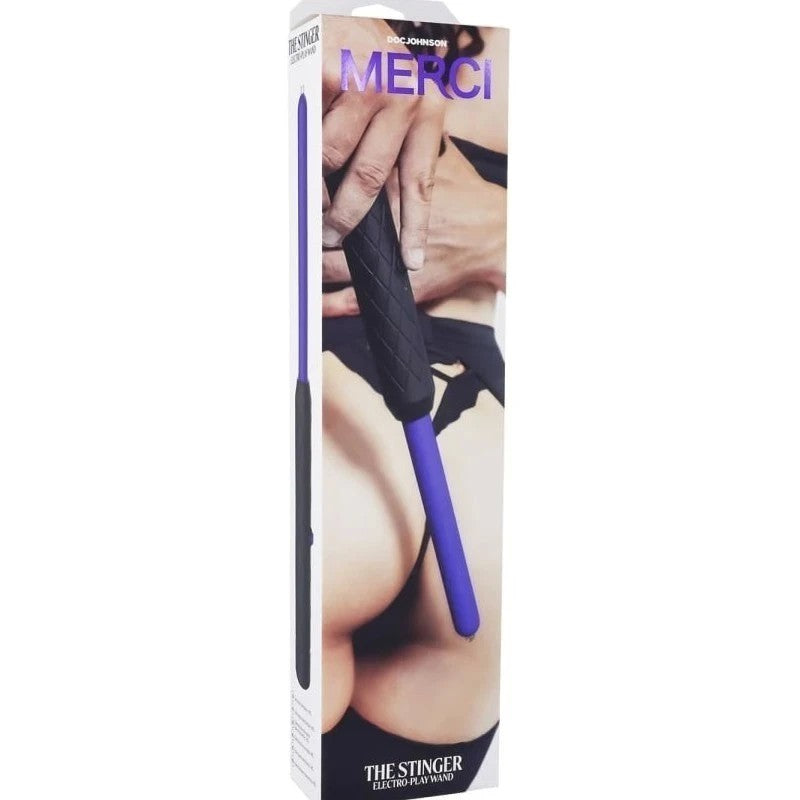 Doc Johnson Merci The Stinger Electroplay Body Wand Black Electro Sex