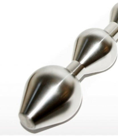 Five Stage Bulbed Steel Sex Probe - Anal Beads and Balls