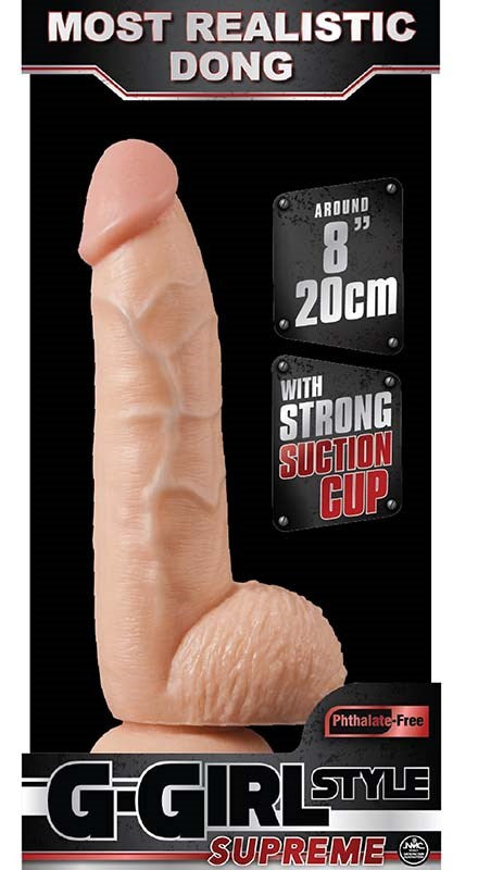 G-Girl 8" Dong Tapered Tip Realistic Dildos