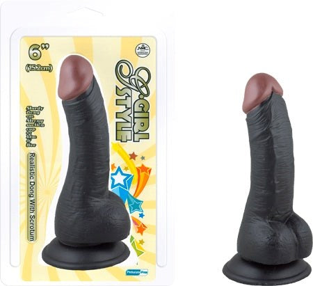 G-Girl Style Realistic Dong W/ Suction Cup 6" Dong 1 Realistic Dildos